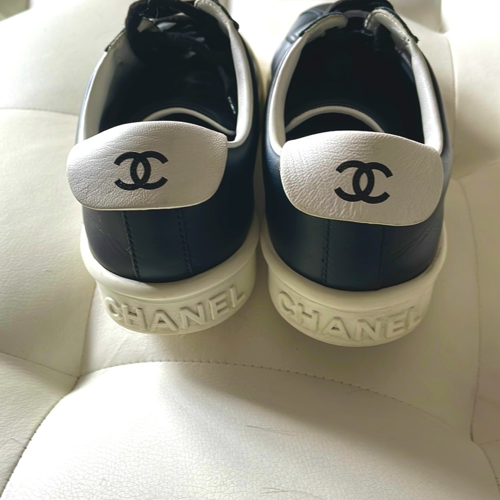 Chanel Calfskin CC Womens Sneakers